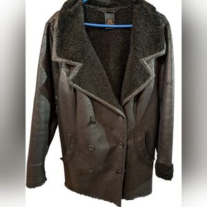 Jacket with Fuzzy Collar